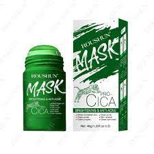 Roushun Green Tea Mask Stick, Facial Deep Clean Pore Smearing Clay Stick Mask, Green Tea Purifying Clay Stick Masks