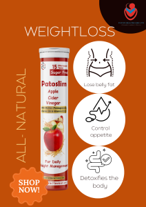 Patoslim: All Natural Weight Management Manage Weight Naturally & Boost Metabolism with Patoslim! Effervescent Apple Cider Vinegar for Weight Management & Detox